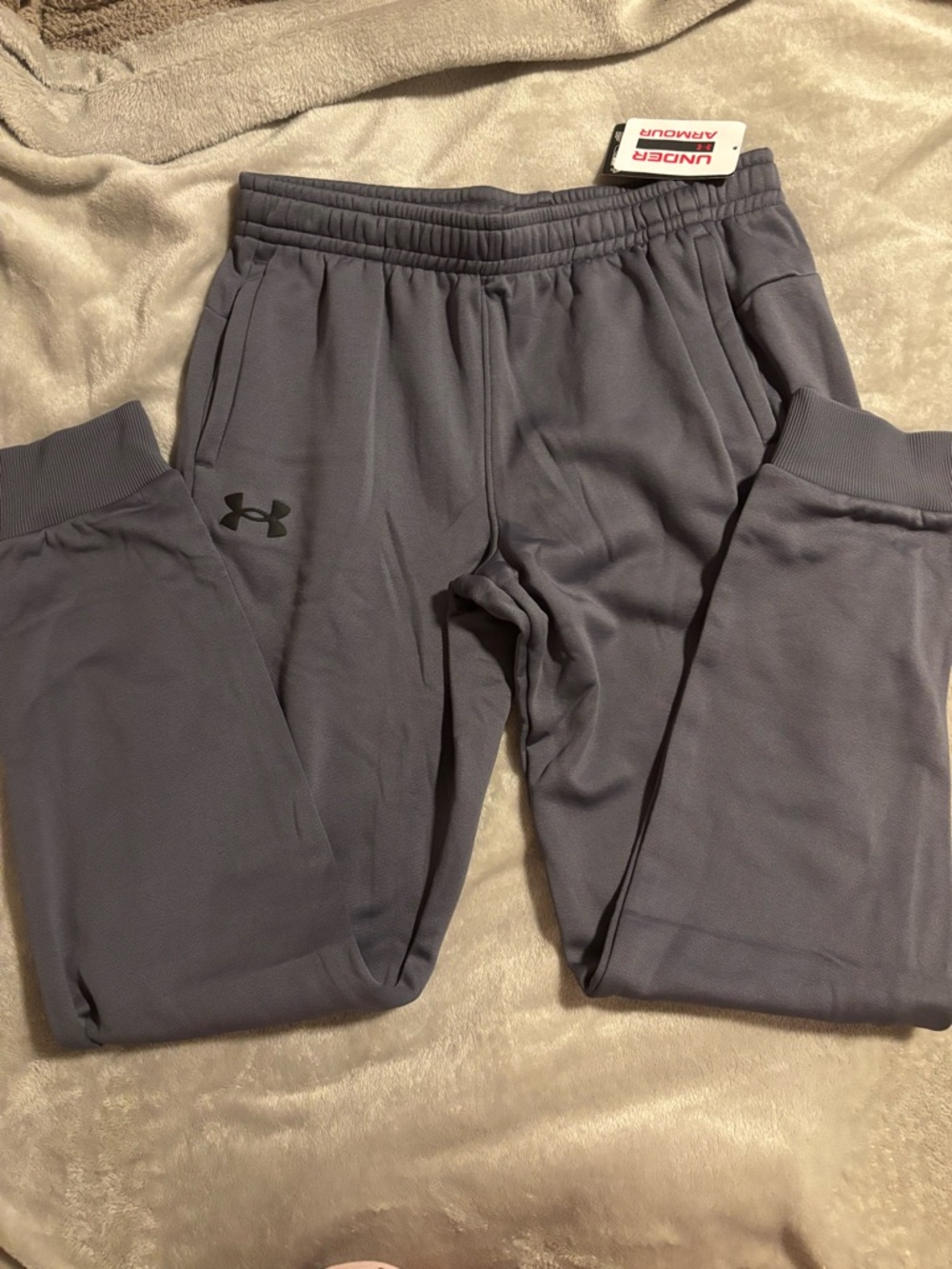 Under Armour Boys Gray Jogger Sweatpants